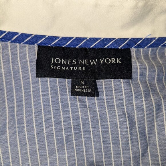 Jones New York Striped Wrap Top - Picture 4 of 4